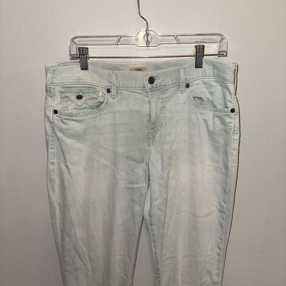 True Religion Light Blue Jeans Cora Mid Rise Straight Size 30 Women’s - Picture 3 of 14